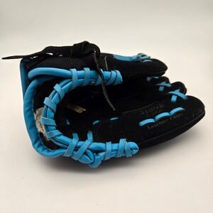 Rawlings Savage Baseball Glove Youth 10" Black Blue S10NB Leather Palm RH Throw